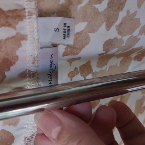 Halogen sz S rayon/silk blend top - Picture 2 of 7